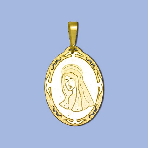 PA0001 au přívěs madonka, 22,3x 15,8mm