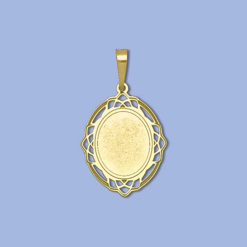 PA0712 au přívěs ovál, 28 x 21mm