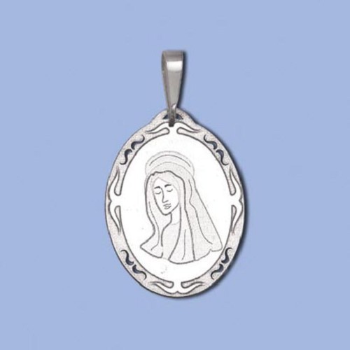 PA0001 ag přívěs madonka, 22,3 x 15,8mm