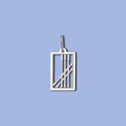 PA0045 ag přívěs destička prořezaná, 17 x 10mm