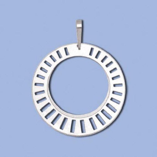 PA0192 ag přívěs kulatý s prořezy, 30 x 30mm