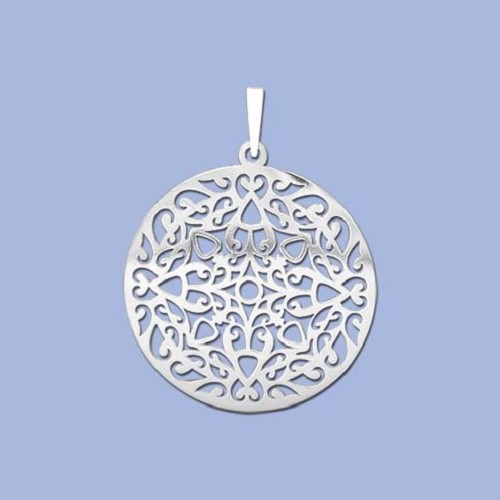 PA2205 ag přívěs kulatý ornament, 26 x 24mm