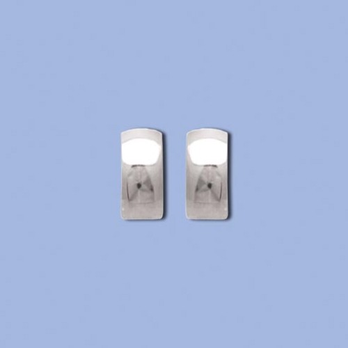 NA0287 ag náušnice obdélníčky hladké na dřík, 15 x 7mm