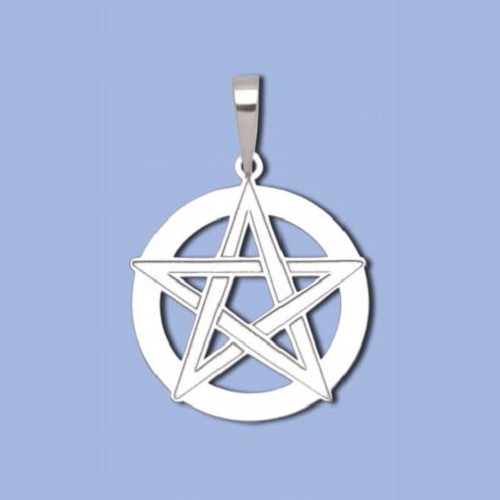 PA0502 ag přívěs pentagram velký, 27 x 24mm