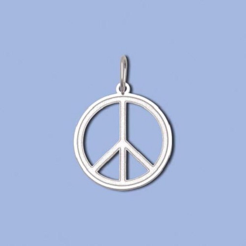PA0975 ag přívěs znak hippies, 22 x 20mm
