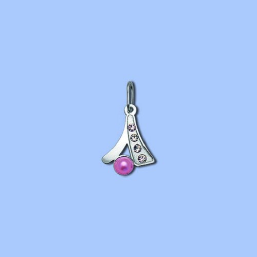 PA1896 ag přívěs áčko s kamínkama a kabošonem, 14 x 10mm